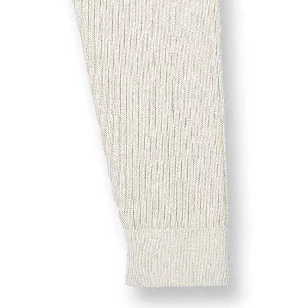 Sense Organics Sense Organics Kinder Strickleggings, Modell YUMA, Cremeweiß melange, – Produktbild 3 von 3