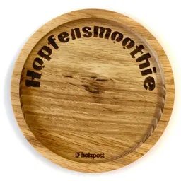 holzpost Holzpost Eichenholz-Untersetzer mit Gravur – Nachhaltiger Glasuntersetzer aus Deutschland (Motive zur Auswahl) – Produktbild 1 von 1