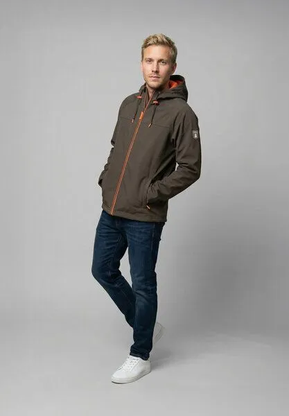 derbe derbe Softshelljacke „Isleby“, Morelslashorange, – Produktbild 4 von 4