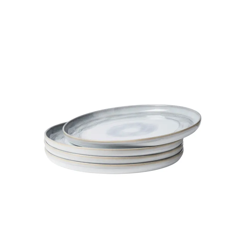 Gipfelstück Gipfelstück Tiefer See Speiseteller-Set, Steinzeug, Blaugrau, – Produktbild 6 von 7