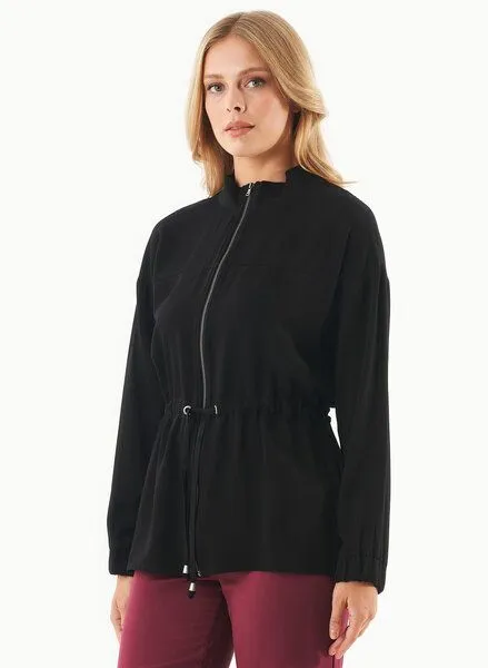 ORGANICATION ORGANICATION Jacke aus LENZING ECOVERO, Schwarz(black), – Produktbild 3 von 4