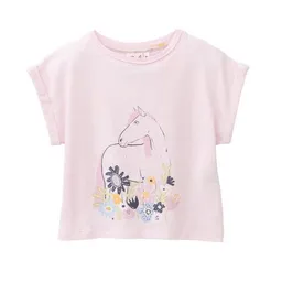 People Wear Organic People Wear Organic Kurzarm Shirt, rosa, "Pferd", Bio-Baumwolle – Produktbild 1 von 1
