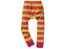 HANS NATUR Kinder Unterhose lang Bio-Baumwolle Blockstreifen Koralle Gr. 86/92 – Produktbild 1 von 1