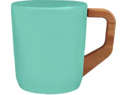 Keramiktasse "Woody" 330 ml, mint green – Produktbild 1 von 1