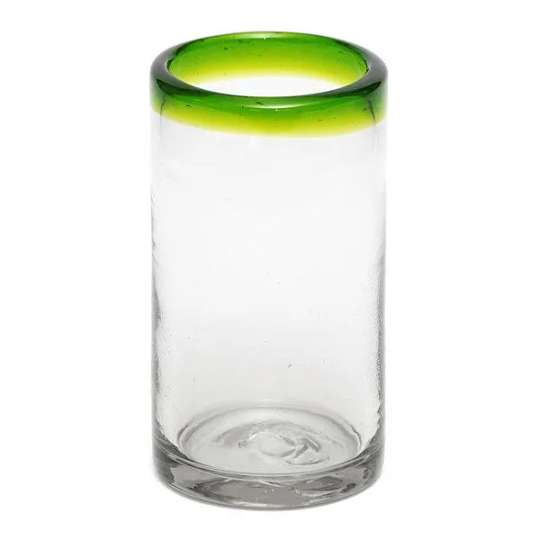 GLOBO Fair Trade GLOBO Fair Trade Glas Longdrink, Recyclingglas mundgeblasen, Grün, – Produktbild 1 von 1