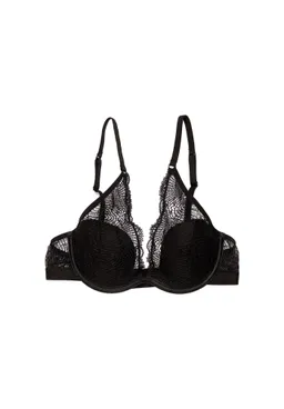 Lovjoi LOVJOI Damen vegan Bh Silber Spitze Wein Schwarz – Produktbild 1 von 1
