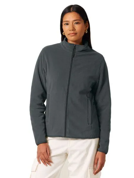 YTWOO YTWOO Damen Fleecejacke enganliegend aus 100% recyceltem Polyester, Burgundy, – Produktbild 2 von 4