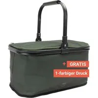 Einkaufskorb "Cool Basket" isoliert, 36 l, klappbar, inkl. 1c-Gratisdruck, olivgrün – Produktbild 1 von 1