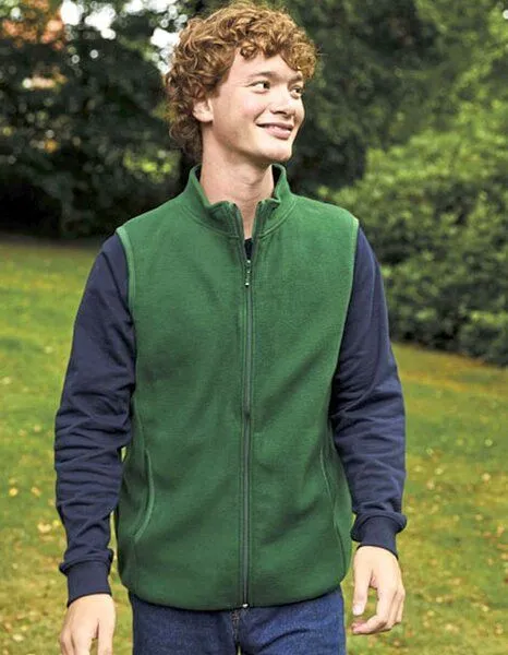 Neutral Neutral® Herren Unisex Fleece Weste Gilet Bodywarmer von Neutral RPet Recyceltes Polyester Übergrösse bis 5XL, Schwarz, – Produktbild 1 von 4