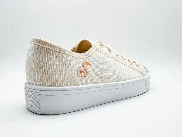 thies Veganer Sneaker "thies ® Natural Dye Plain" aus Biobaumwolle, Eggshell (hellgelb), – Produktbild 4 von 4