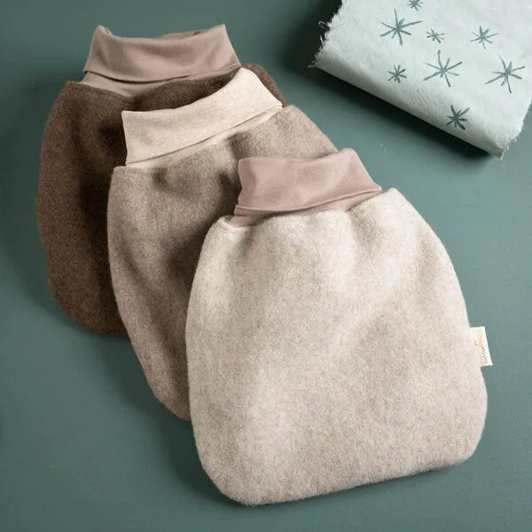 nahtur-design nahtur-design Premium Strampelsack aus 100% Mongolischer Merinowolle | Winter, Hellbraun, – Produktbild 2 von 3