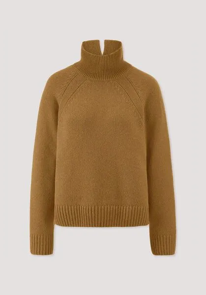 hessnatur hessnatur Strick Pullover Relaxed aus Bio-Merinowolle mit Bio-Baumwolle, Bernstein, – Produktbild 4 von 4