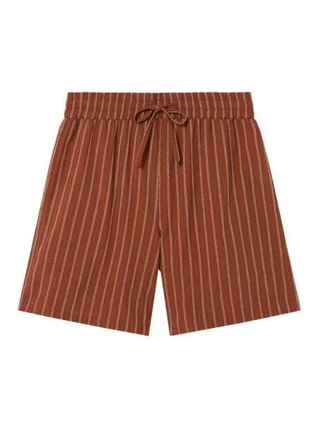 thinking mu thinking mu Shorts - Henry - aus Biobaumwolle, Toasted delhi stripes (rot), – Produktbild 4 von 4