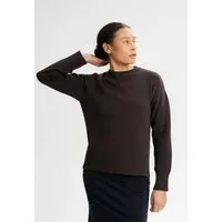MELA Jacquard Strickpullover FAIZA | von MELA | Fairtrade & GOTS zertifiziert, Dunkelbraun, – Produktbild 1 von 1