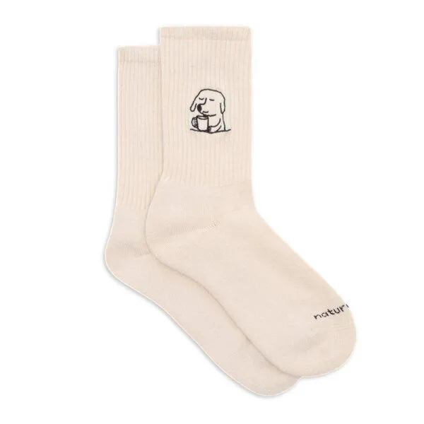 Natural Vibes Natural Vibes Socken DOG WITH CUP – Produktbild 1 von 3