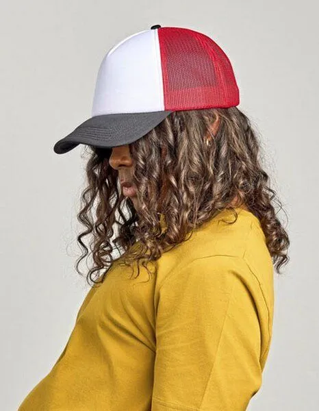 Atlantis Headwear Atlantis Headwear Damen / Herren Mesh Cap 15 Farben, Weiss/navy, – Produktbild 1 von 5