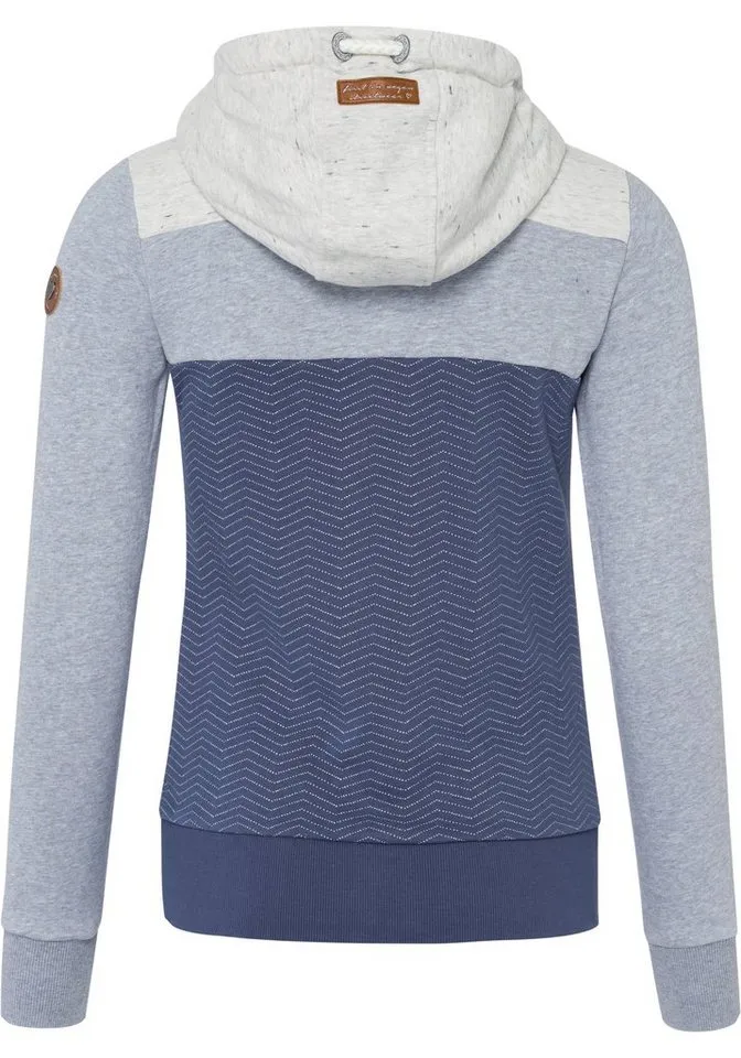 ragwear ragwear Sweatjacke TREGA ZIP O im Colorblocking-Design, Blau, – Produktbild 4 von 5