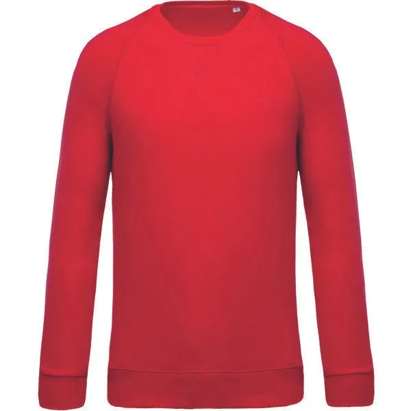 Greenspired Greenspired Herren Bio Raglan Sweatshirt 300g/m² S - 3 XL, Rot, – Produktbild 1 von 1