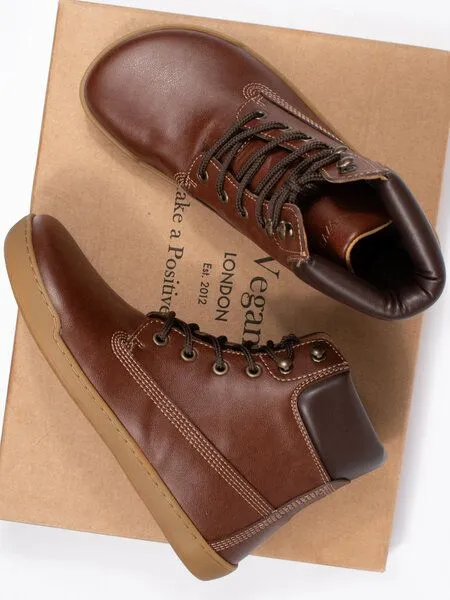 Will's Vegan Store Will's Vegan Store Barfuß-Dock Boots, Chesnut, – Produktbild 3 von 4