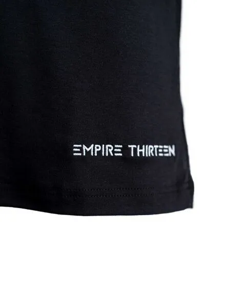 EMPIRE-THIRTEEN V-Neck Shirt EMPIRE-THIRTEEN, Schwarz, – Produktbild 3 von 4