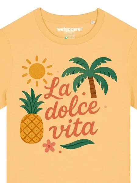 watapparel watapparel T-Shirt Frauen La dolce vita, Nispero, – Produktbild 3 von 4