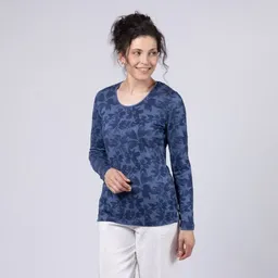 Kokon Zwo Kokon Zwo Basic Rundhalsshirt Langarm 30% Seide (peacesilk), 21% Leinen – Produktbild 1 von 1