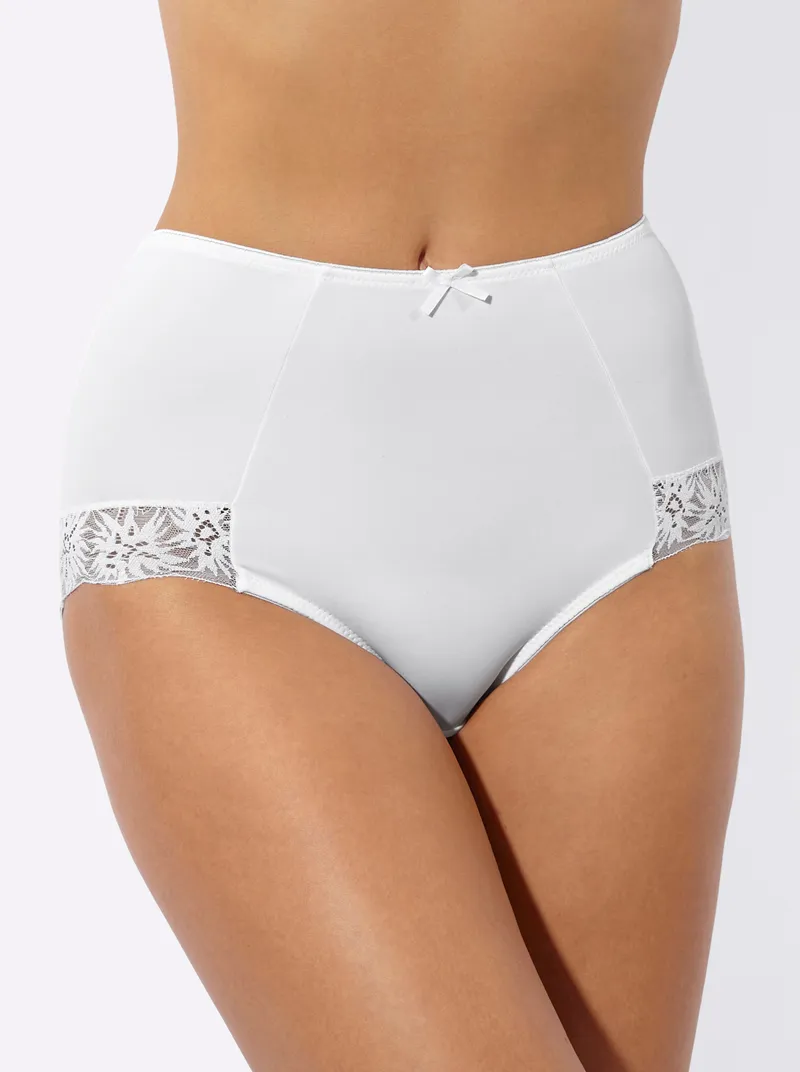 wäschepur Taillenslip 2x weiß, 2x weiß, – Produktbild 2 von 3