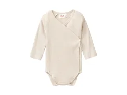 People Wear Organic People Wear Organic Langarm-Wickelbody kitt mélange Gr. 62/68 – Produktbild 1 von 1