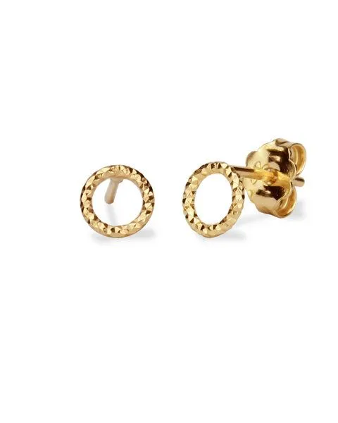 lille mus lille mus Ohrstecker 'Glitzer' 925 Silber, Gold, – Produktbild 3 von 4