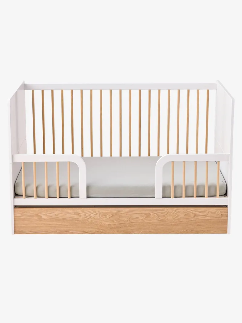Vertbaudet Mitwachsendes Babybett EDEN 70x140 cm, Weiß, – Produktbild 3 von 4