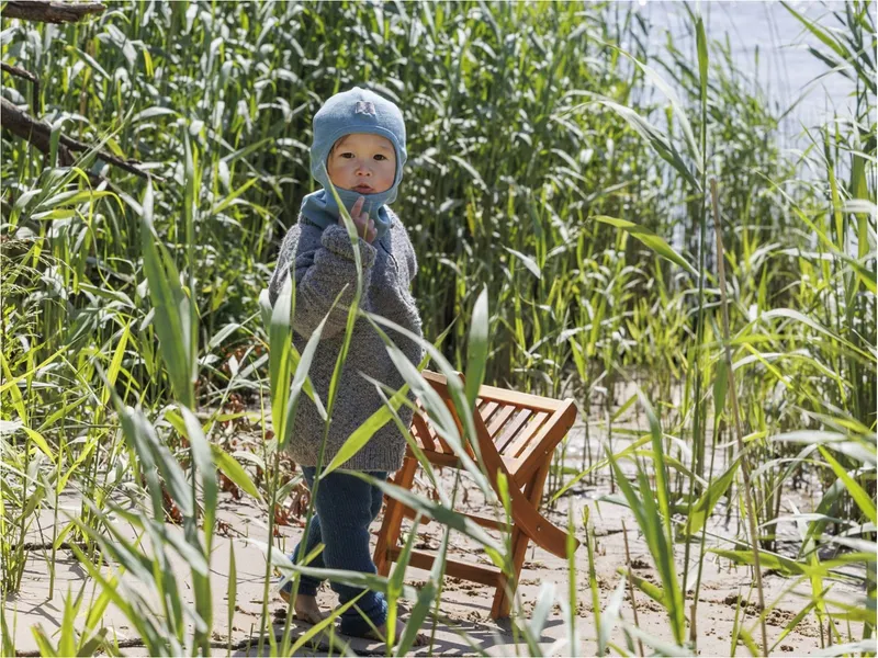 Pickapooh Pickapooh Baby und Kinder Helmmütze Schlupfmütze Wolle Seide sea green Gr.48, Grün, – Produktbild 2 von 2