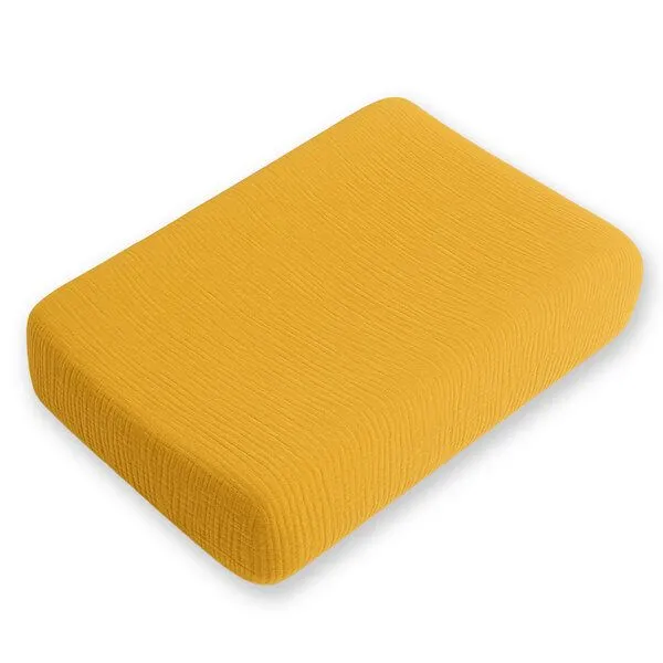 PAPATE PAPATE Wickelauflagenbezug aus Bio-Baumwolle, Gelb, – Produktbild 1 von 3