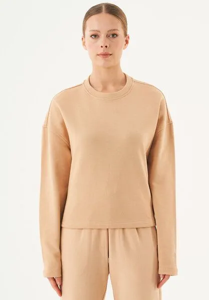 ORGANICATION ORGANICATION ESSENTIALS-SEDA- Sweatshirt aus Bio-Baumwolle, Beige, – Produktbild 1 von 4