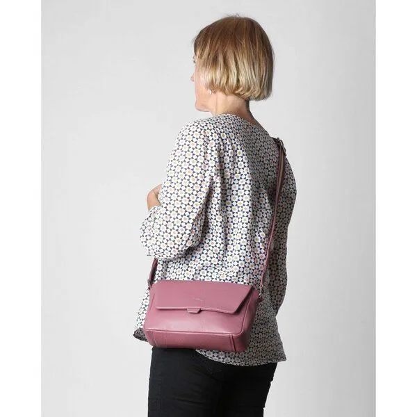 Vargu Vargu Leder-Umhängetasche Sewen 1, Mauve, – Produktbild 2 von 4