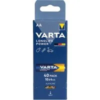 Varta Varta Alkaline-Batterien "Longlife Power" Mignon AA, LR06, 1,5V, 40 Stk. – Produktbild 1 von 1