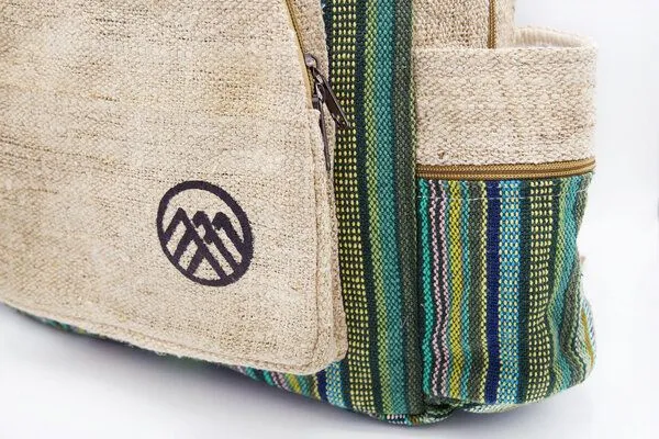 Himal Hemp Rucksack RAMRI aus Hanf von Himal Hemp (Medium), Grün, – Produktbild 4 von 4