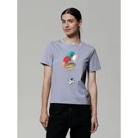 watapparel watapparel T-Shirt Frauen Balloon Spaceman, Lavender, – Produktbild 1 von 1