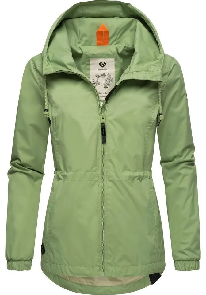 ragwear ragwear Outdoorjacke Danka Wasserdichte Übergangsjacke mit großer Kapuze, Grün, – Produktbild 2 von 5