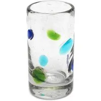 GLOBO Fair Trade GLOBO Fair Trade Glas TEQUILA aus Recyclingglas, mundgeblasen, verschiedene Designs, Gepunktet, – Produktbild 1 von 1