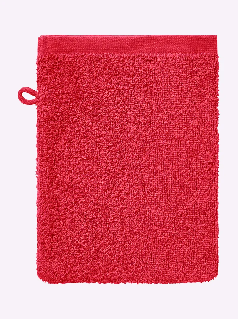 wäschepur Handtuch-Set rot, Rot, – Produktbild 1 von 3