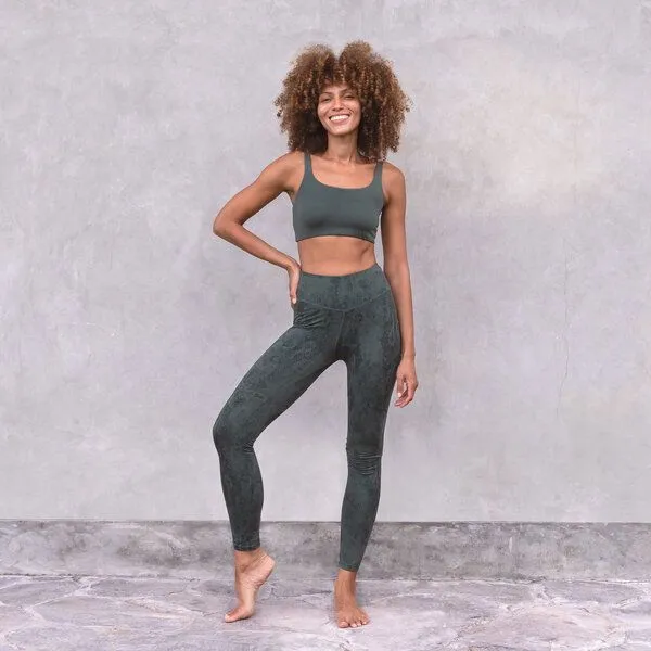 Jaya Jaya CARMEN - Damen - Bra für Yoga aus Biobaumwolle, Forest/grün, – Produktbild 2 von 4