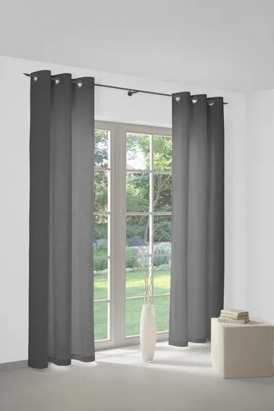 Nature by Adam Nature by Adam Thermovorhang aus 100% Bio-Baumwolle - Made in Germany - Neveres, Anthrazit, – Produktbild 5 von 7