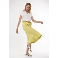Alma Lovis Alma & Lovis Maxirock aus feinem Rippen-Jersey | Rib Skirt, Lime (gelb), – Produktbild 1 von 1