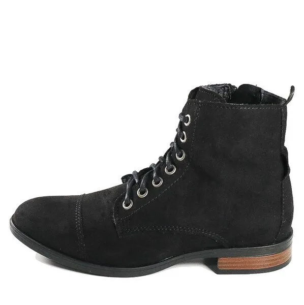 Fairticken Fairticken Gefütterte Damen Stiefel MAIRAN in Wildlederoptik, Schwarz, – Produktbild 4 von 4