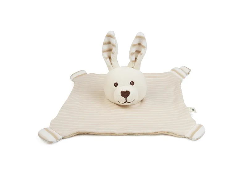 Grünspecht Grünspecht Schnuffeltuch Hase Bio-Baumwolle Maße 23,5 x 21,5 cm, Natur, – Produktbild 2 von 5