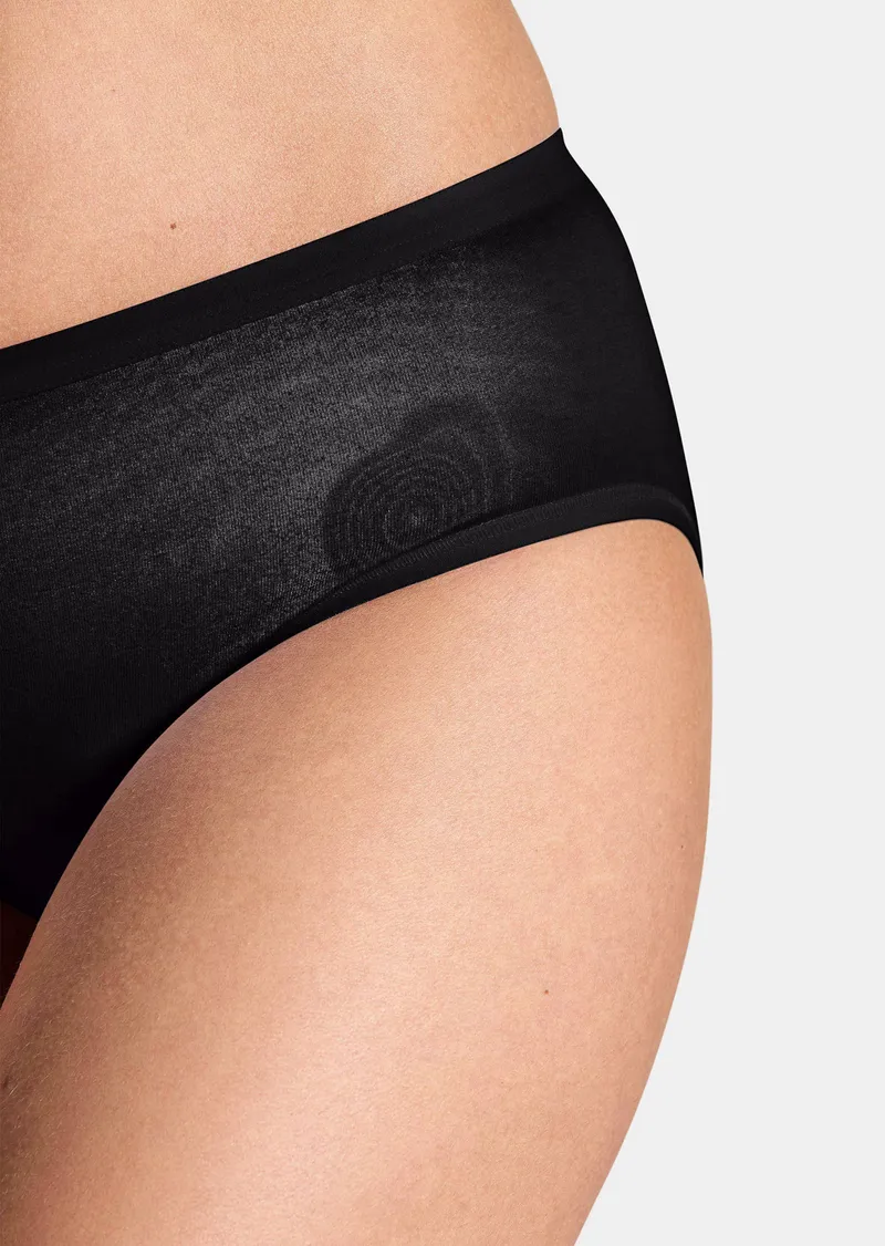 Triumph Baumwoll-Taillenslip mit Elasthan im 2er-Pack - schwarz - Gr. 46 von Goldner Fashion, Schwarz, – Produktbild 3 von 3