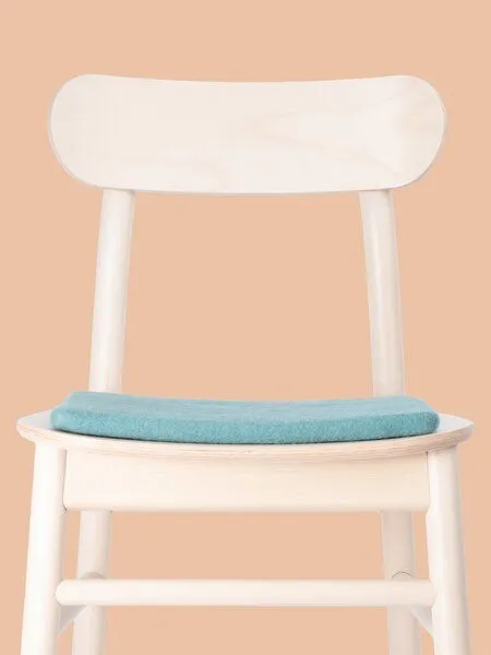 myfelt myfelt Flachfilz Sitzauflage (⌀ 36 cm, 36 x 36 cm), Aqua (taro), – Produktbild 4 von 4