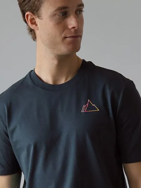 Kultgut Kultgut Artdesign - Biofair - Vegan Klassik Shirt /Little Faded Mountain, Inkgrey, – Produktbild 1 von 4