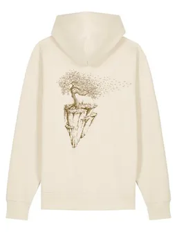 Life-Tree Life-Tree Hoodie aus Biobaumwolle Fairwear Unisex "Maple Island" in Natural Raw – Produktbild 1 von 1
