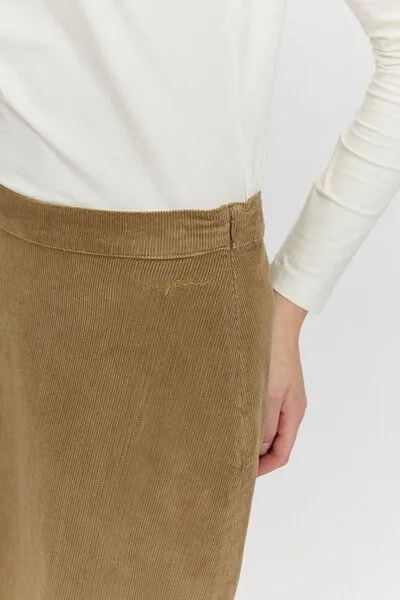 Mazine Mazine Kurzer Rock - Noda Skirt - aus Bio-Baumwolle, Braun (clay), – Produktbild 4 von 4